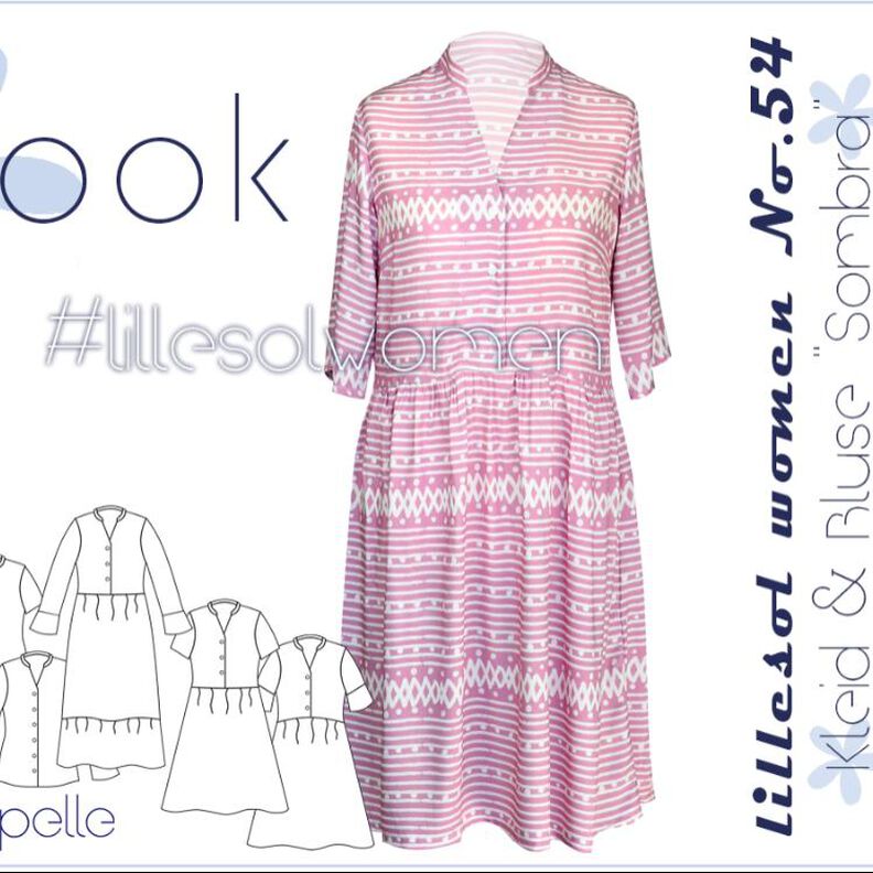 Ebook /Schnittmuster lillesol women No.54 Kleid Sombra image number 1