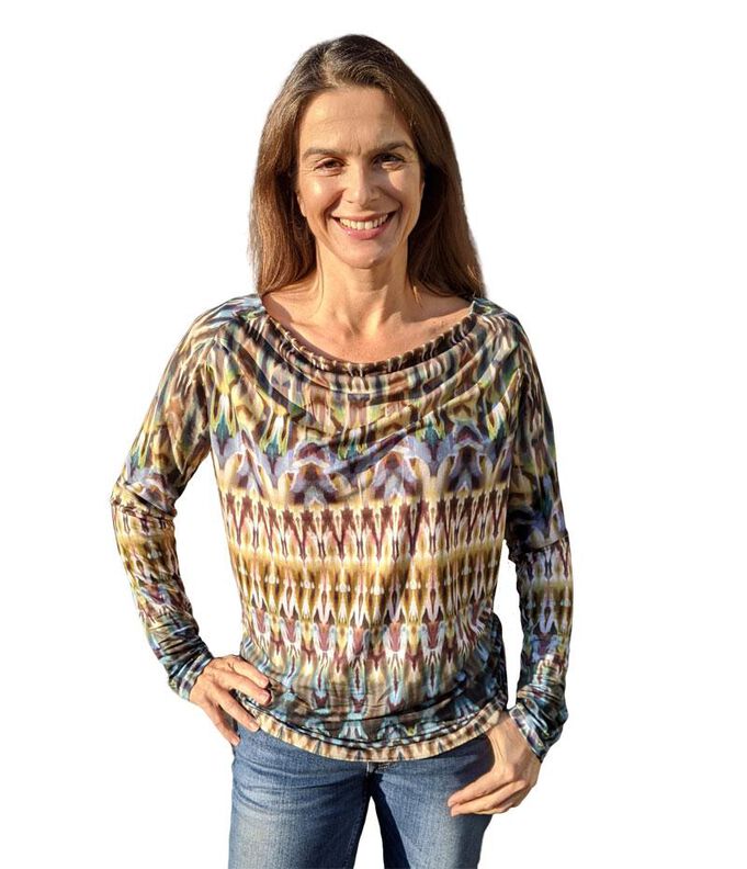 Wasserfallshirt "Ana", Schnittmuster Gr. 158-46 image number 4