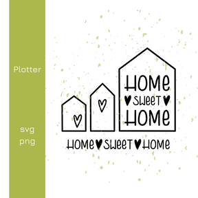 Häuser Home Plotterdatei | DIY Hunger
