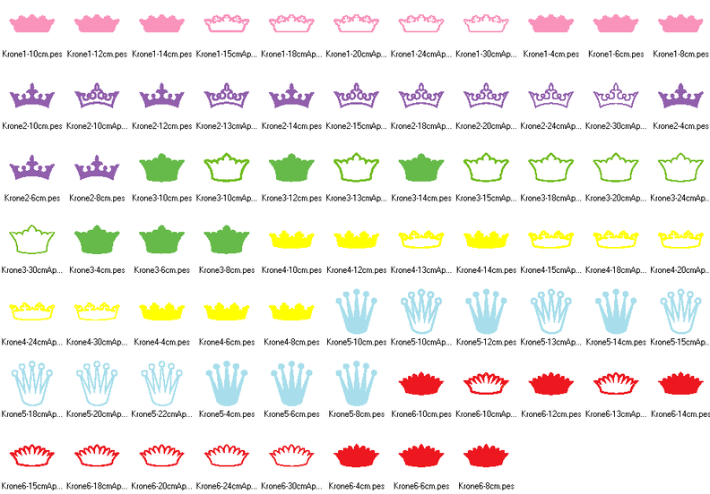 Stickdatei Kronen Krone Prinzessin 1.0 image number 2