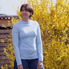 Raglan Shirt Damen Pullover slim n&auml;hen Gr. 34-40