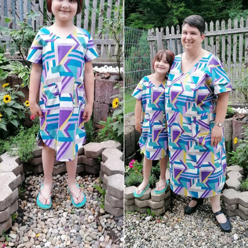 Kinder Tunika Kleid mit Taschen Wandelbar SINAR ♥ Gr. 98-164 image number 6