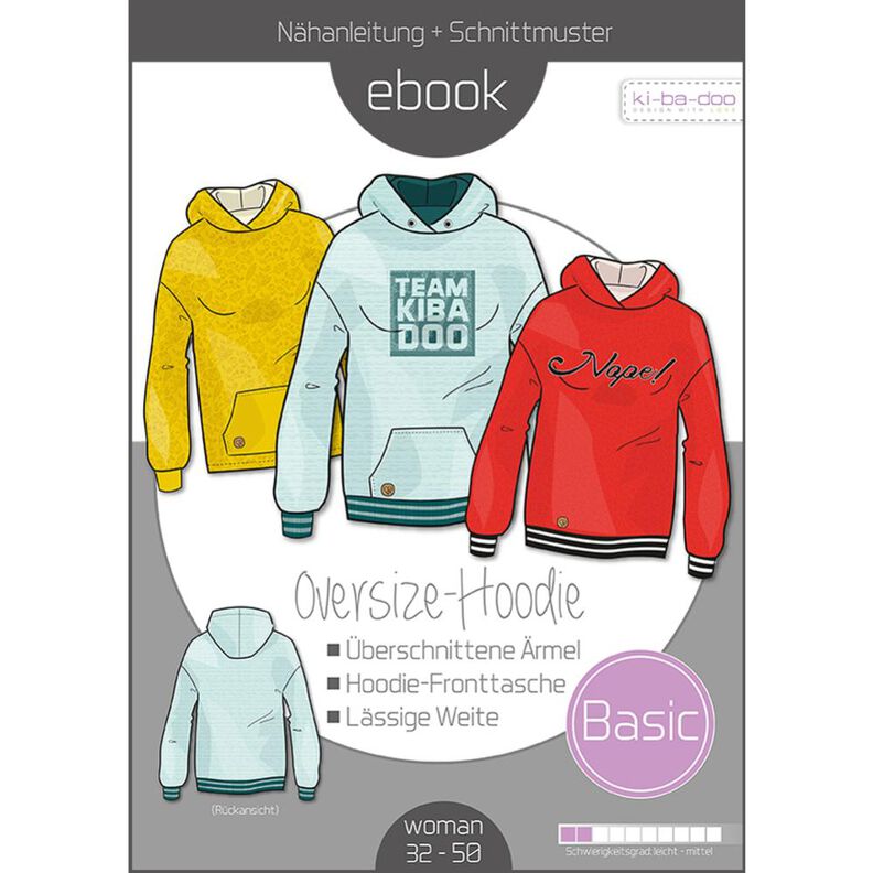 EBOOK/OVERSIZE HOODIE Damen - GR. 32-48 image number 1