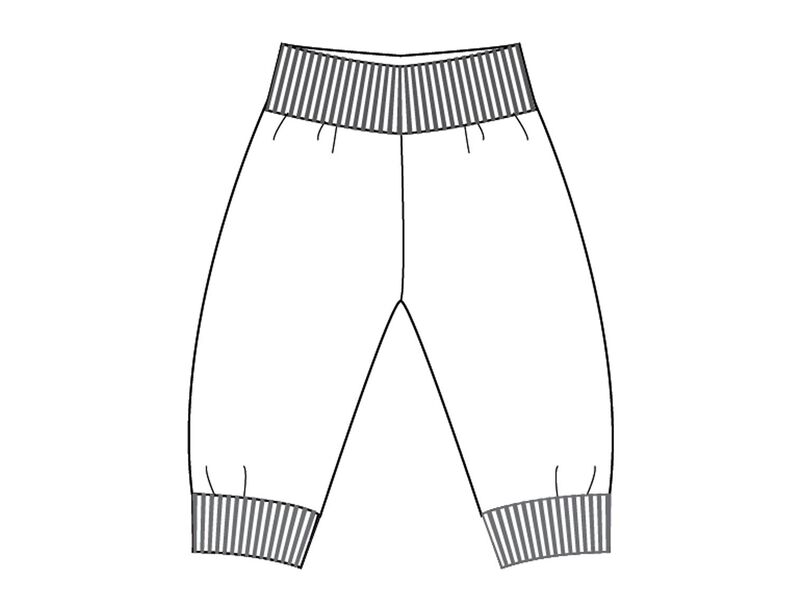 LUCCA Baby, Kinder Wende Hose mit Strickbündchen image number 2