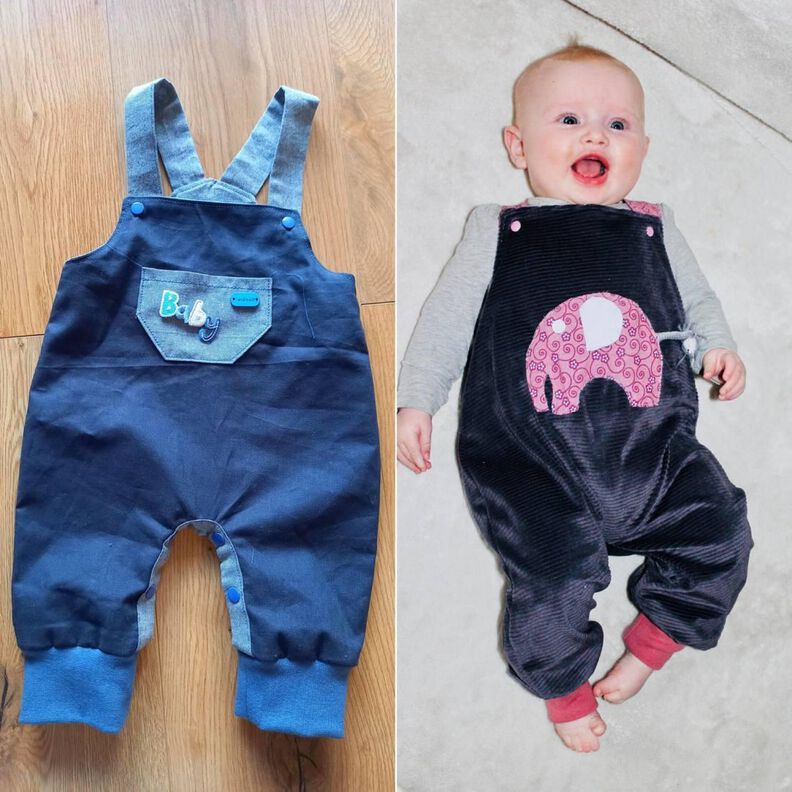 Baby Hose Latzhose Jeans Strampler GAGAH ♥ Gr. 56-98 image number 6