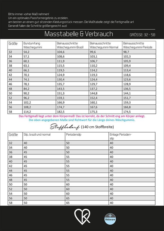 ebook Basic Slip Damen | Größe 32-58 DIN A4 PDF  image number 8
