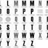 3cm 5cm 7cm Buchstaben schmal + Zahlen Stickdatei Alphabet  thumbnail number 6