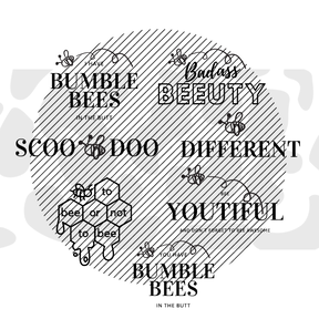 Plotterdatei Bee Bundle (8Stück)