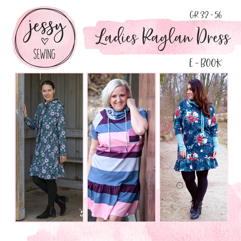 *Ladies Raglan Dress* Raglankleid Hoodiekleid  image number 1