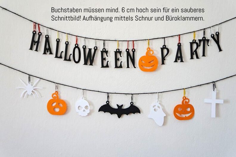 Plotterdatei Halloween Girlande image number 5