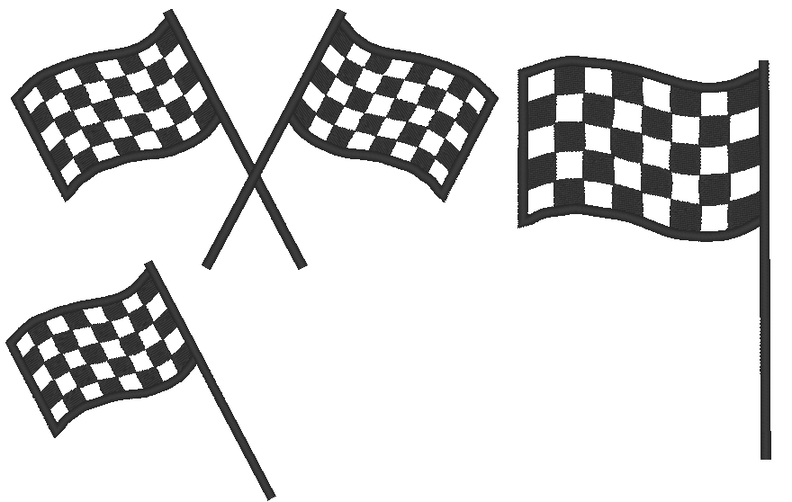 Stickdatei - Zielflagge Ziel Fahne Flagge  image number 3