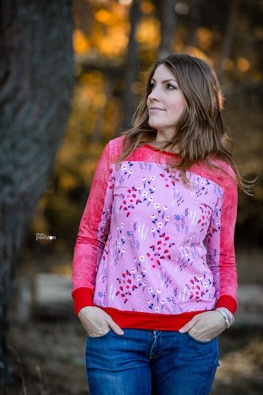 Hoodie Pullover Damen Schnittmuster Gr. 32-58 - Paco #126 image number 9