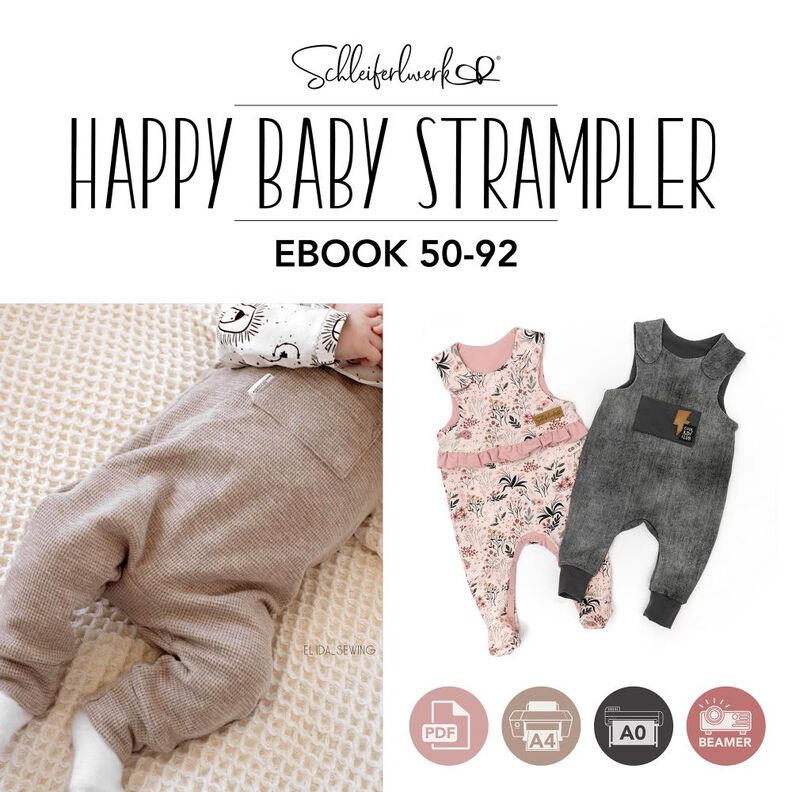 Happy Baby Strampler | Schleiferlwerk | eBook | Größen 50-92 image number 1
