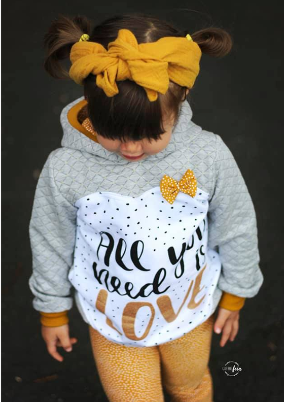 Lovely Heart Jacke und Hoodie Gr. 74 bis 152 image number 2