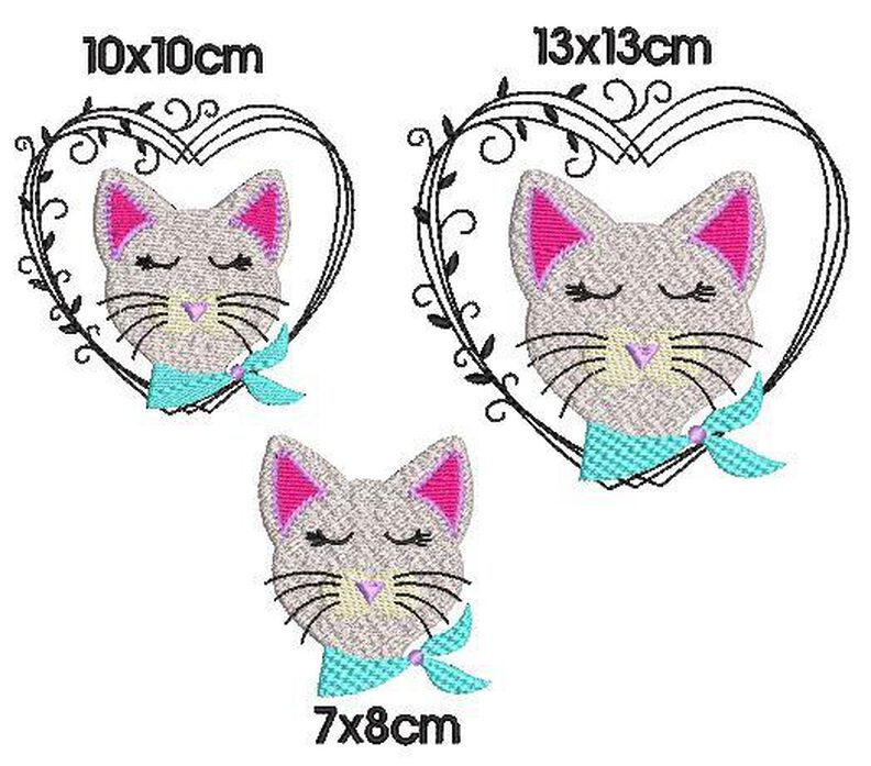Stickdatei Katze Kimba Vollstick image number 2