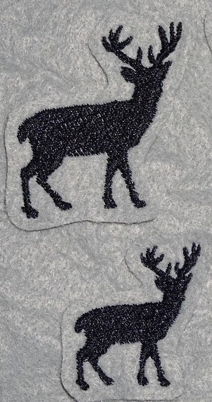 Stickdatei mini Hirsch Reh Elch Silhouetten image number 5