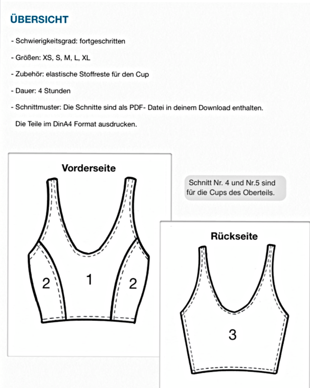 Oberteil #Tilda Nähanleitung und Schnittmuster (XS-XL) image number 8