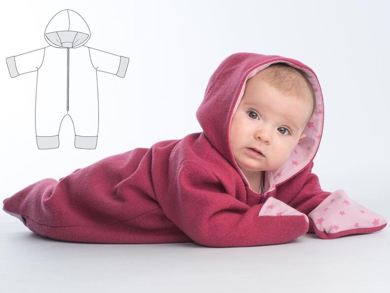 SOLE Schnittmuster Baby Overall mit Reißverschluss image number 4