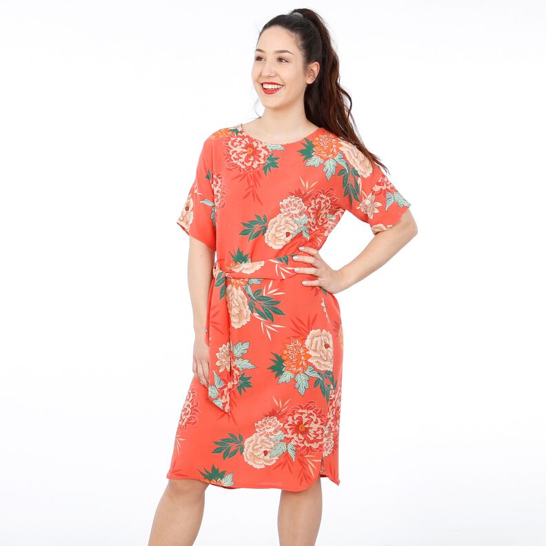 FRAU META - lässiges Kleid mit Gürtel XS-XXL image number 7