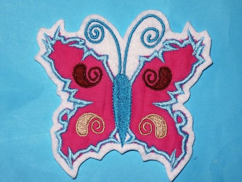 Stickdatei Schmetterling mit Zacken image number 2