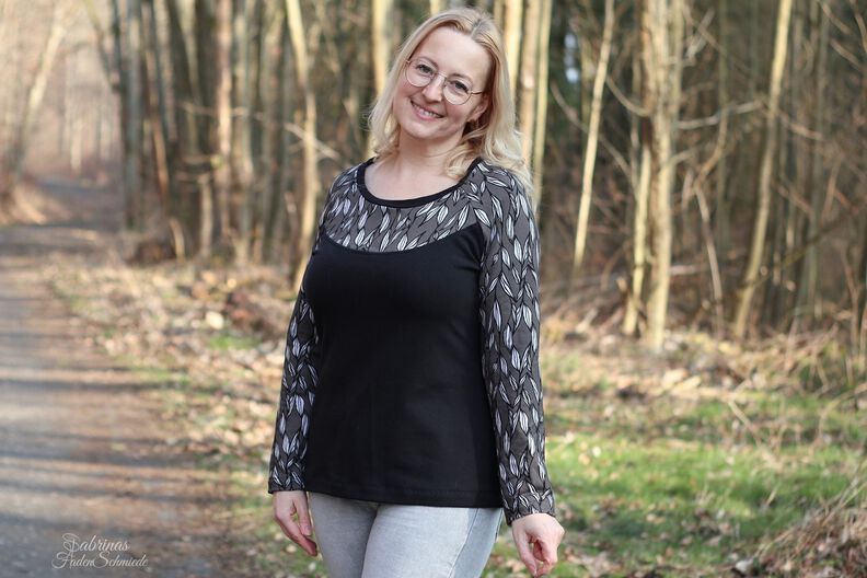 *Ladies Raglan Shirt* Raglan Basic Shirt runder Saum image number 5