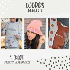 Stickdatei Wörter-Mix: Nö , Nope, Oops