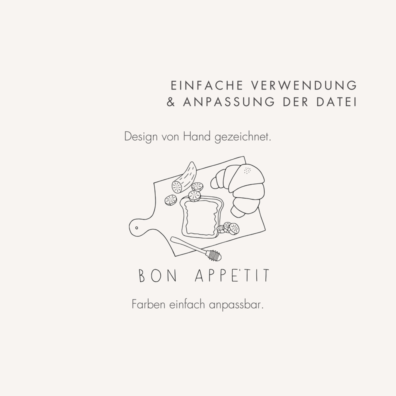 Plotter- und Laserdatei "BON APPETIT" SVG PNG image number 2