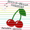 Rock-A-Bella cherries Plottdatei + Applikationsvorlage  thumbnail number 1