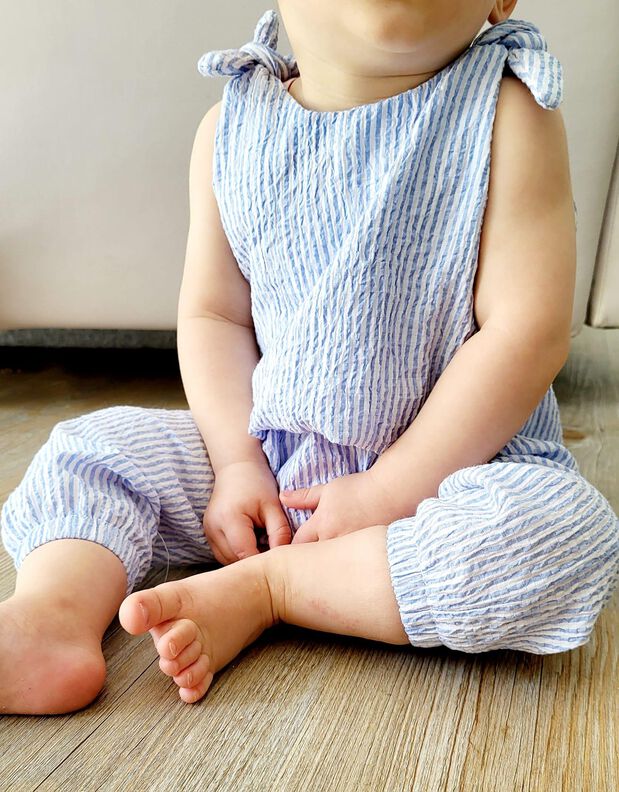 Romper MILO / Einteiler aus Webstoff & Musselin  image number 6