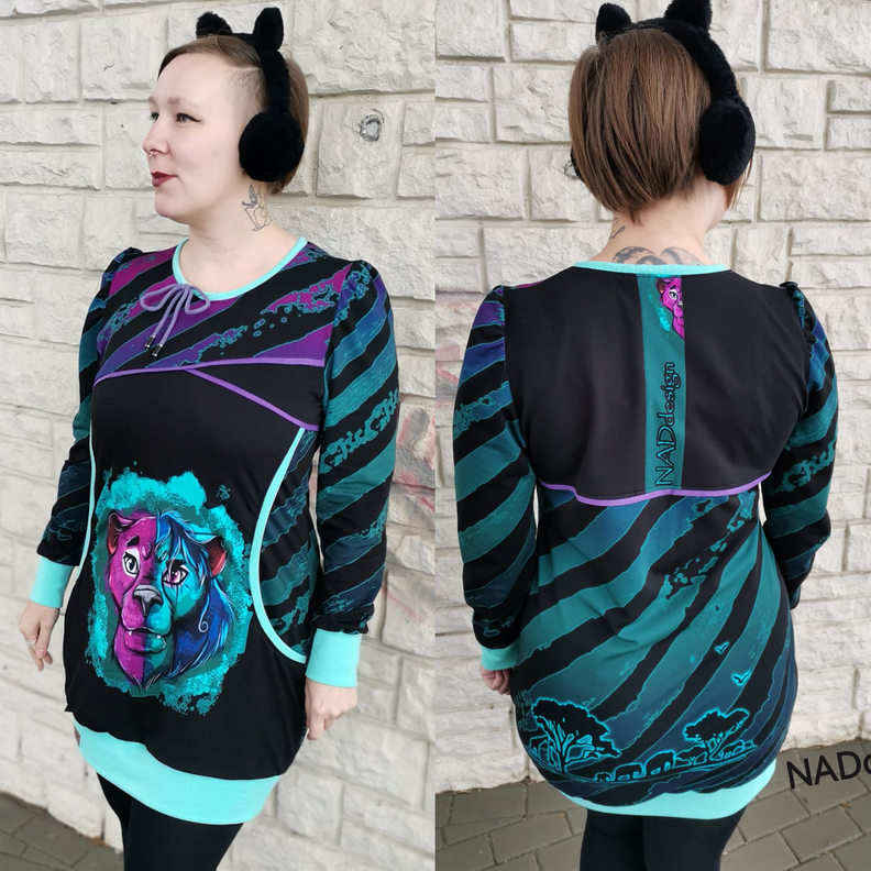Avery Damen Hoodie/Ballonkleid Gr. 32 bis 48 image number 10