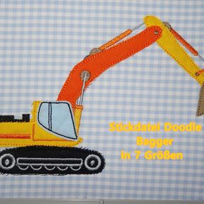 Bagger Doodle Stickdatei