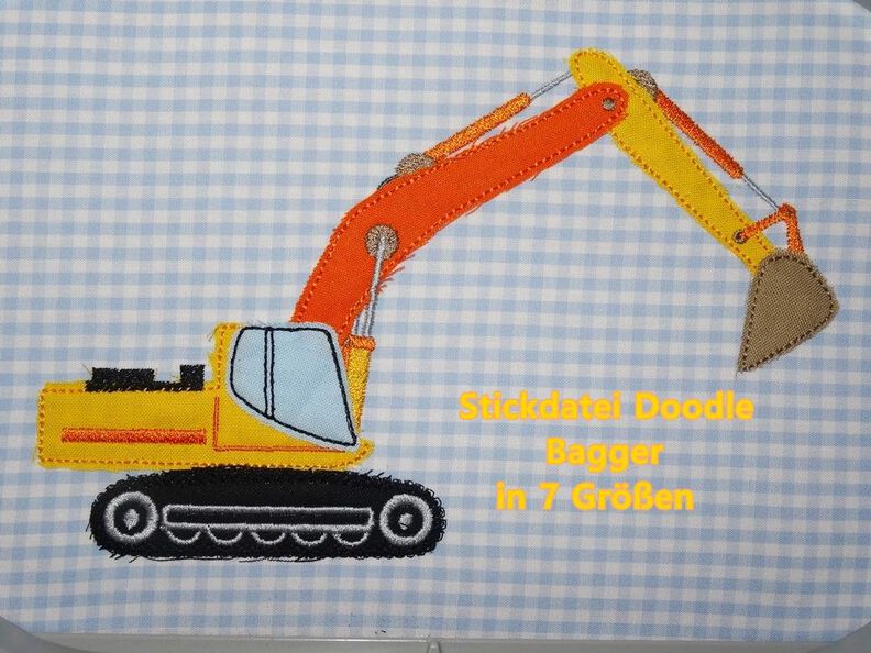 Bagger Doodle Stickdatei image number 1