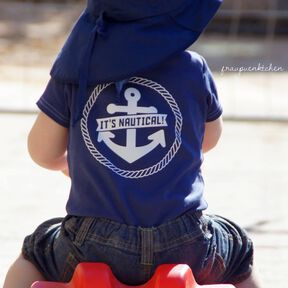 Plotterdatei »It’s Nautical!« – Anker It's Nautical Badge