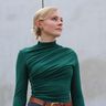 Langarmshirt Stehkragen Rollkragen Raffung FREYA thumbnail number 3