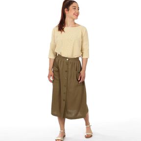 FRAU FIONA - Rock mit Knopfleiste XS-XXL