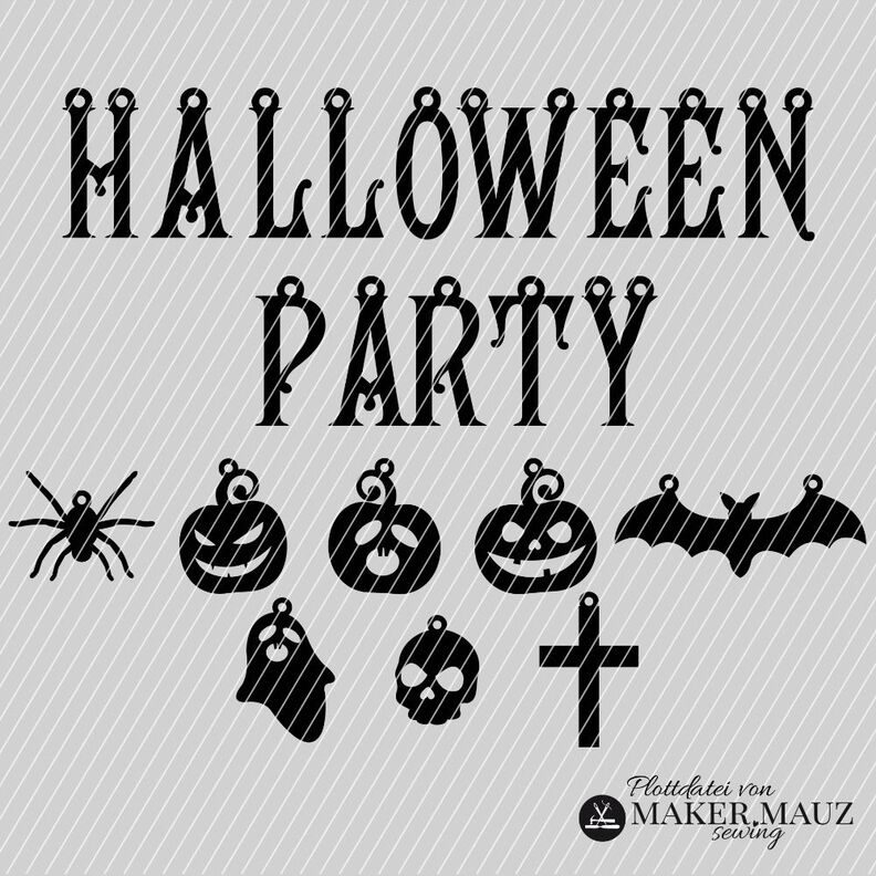 Plotterdatei Halloween Girlande image number 1
