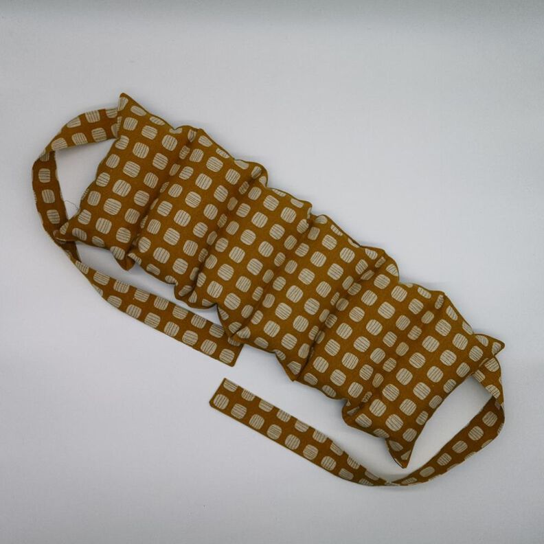 Dinkelspelzkissen, Körnerkissen, Wärmekissen mit Bindeband image number 1