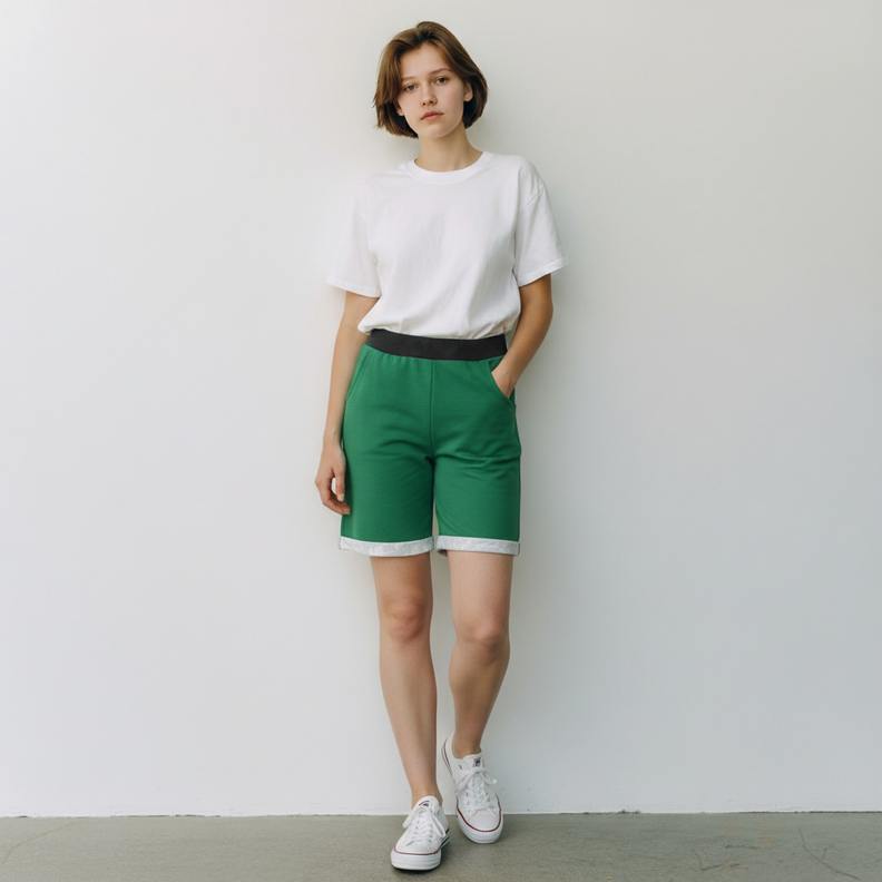 Kinder Sweatshorts, 92/98-164/170 - Schnittmuster m. Ebenen image number 4