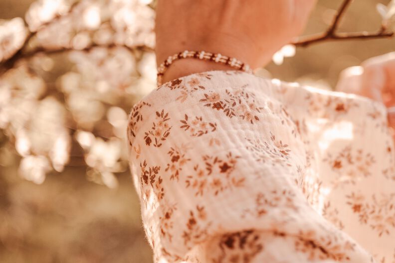 Zweiteiliges Boho Set aus weiter Hose und Bluse | Blossom image number 7