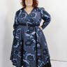Kleid im 50er Stil mit weitem Rock und Kragen CALLA (34-58) thumbnail number 9