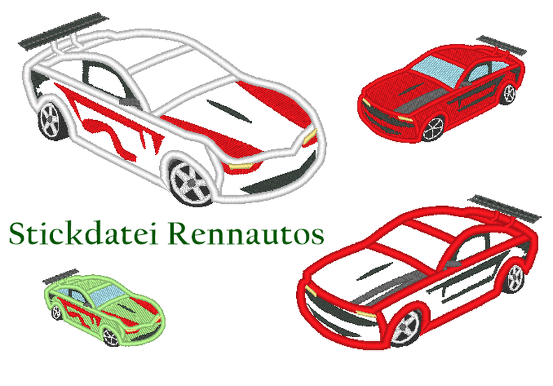 Stickdatei Rennauto image number 1
