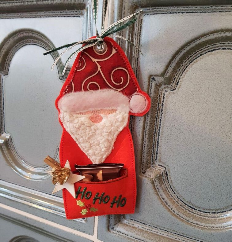 Stickdatei Weihnachten Nikolaus Schneemann Stiefel ITH image number 8