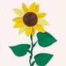 Zimmerpflanze Sonnenblume (Nähanleitung & Schnittmuster) thumbnail number 1