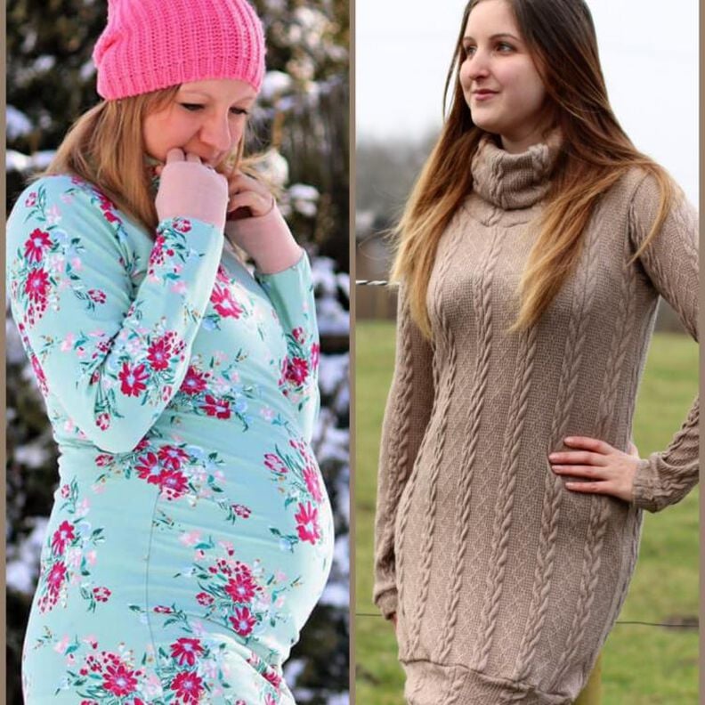 HOODIEKLEID MIT UMSTANDSKLEID-VARIANTE Gr 32 - 50 image number 1