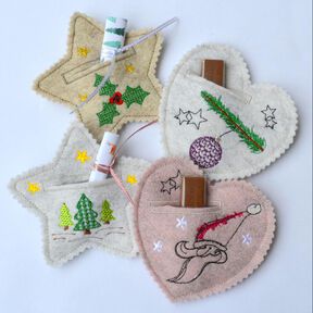 ITH Stickdatei Weihnachten 4er SET 10x10cm
