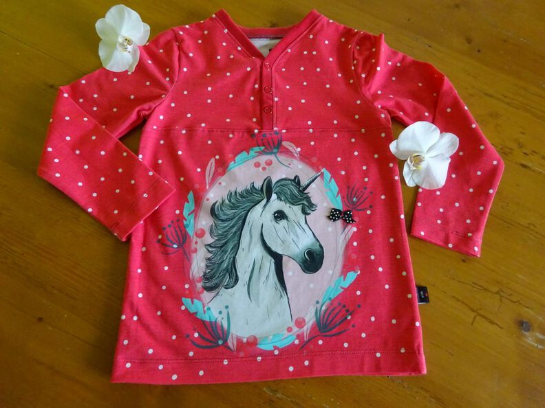 Shirt MATTI mit Knopfleiste Gr. 74 - 164 image number 2