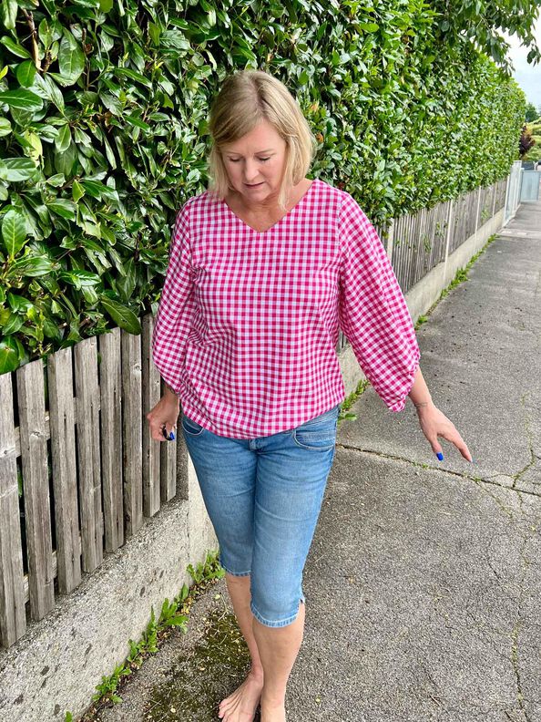 Bluse mit Ballonärmeln PETUNIA (34-58) Schnittmuster  image number 11