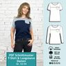 Longsleeve und T-Shirt, Gr. 32–54, Schnittmuster mit Ebenen thumbnail number 1