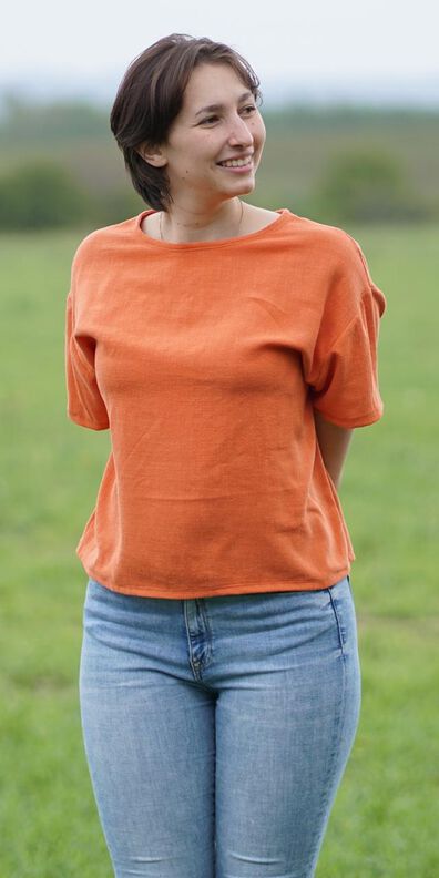 Oversized Crop Shirt nähen in 3 Längen Gr. 34-52 image number 7