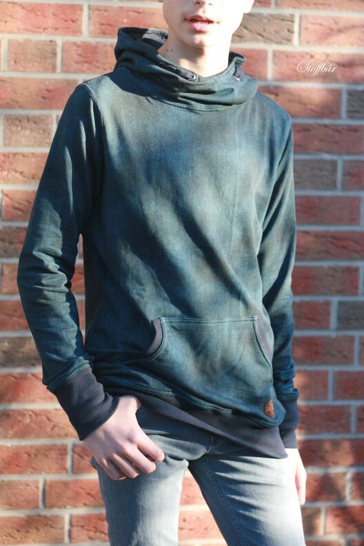 Hoodie Kinder Schnittmuster Gr. 74-176 - MANUC #130 image number 9